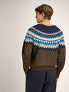 Dale Of Norway LOSNA Wollpullover Herren – Coffee - Navy