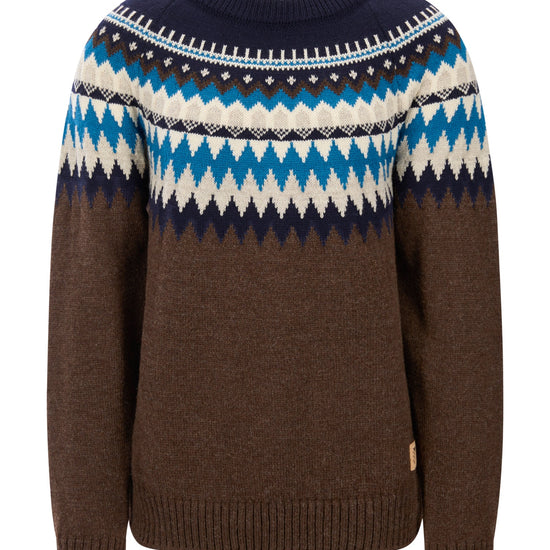 Dale Of Norway LOSNA Wollpullover Herren – Coffee - Navy