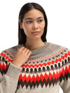Dale Of Norway LOSNA Wollpullover Damen – Birch Melange - Coffee