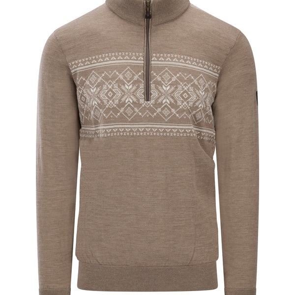 Dale Of Norway LIASET Merino-Pullover Herren – Mountainstone - Offwhite