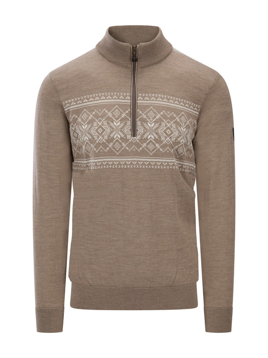 Dale Of Norway LIASET Merino-Pullover Herren – Mountainstone - Offwhite