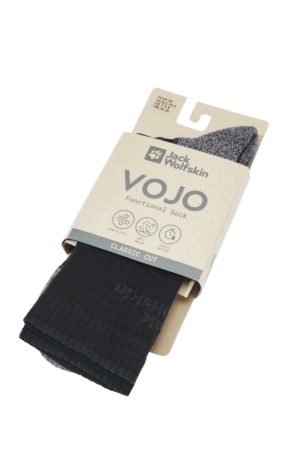 Jack Wolfskin VOJO SOCK CL C black 47-49 - PeakStyle