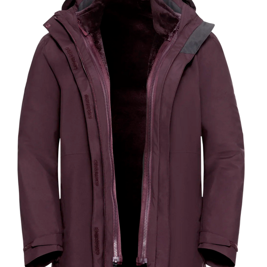 Jack Wolfskin ROTWAND 3IN1 JACKET W amaranth 2XL - PeakStyle