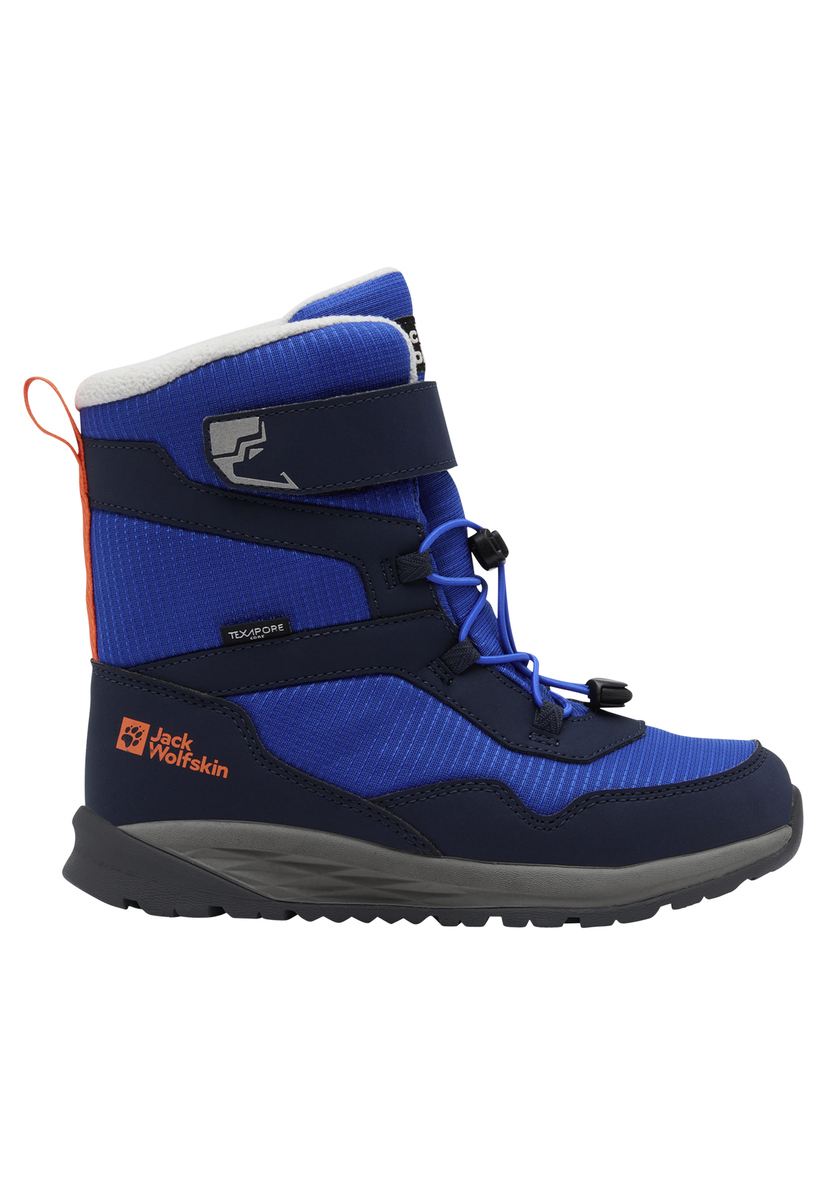 Jack Wolfskin POLAR BEAR-B TEXAPORE HIGH VC K Kinder Winterstiefel – Crisp Cobalt – Packshot 1