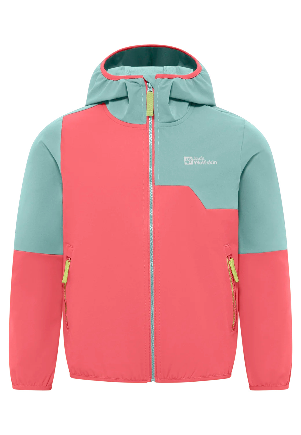 Jack Wolfskin TURBULENCE HOODED JACKET K sunset coral 176 - PeakStyle