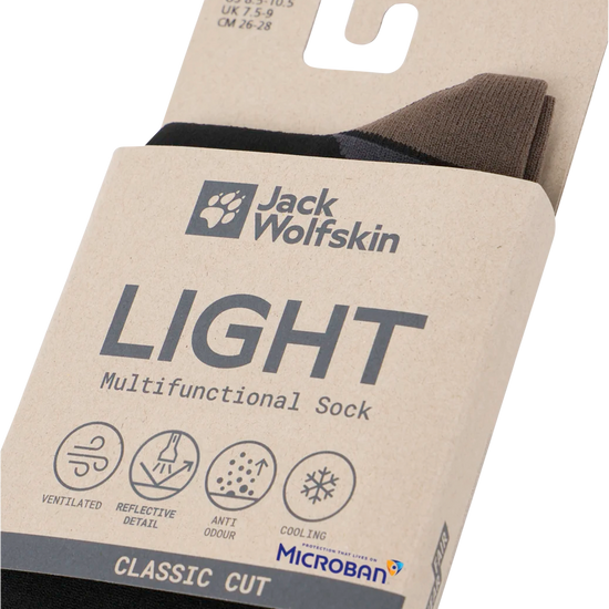 Jack Wolfskin PRELIGHT SOCK CL C black 47-49 - PeakStyle