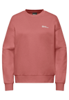 Jack Wolfskin W ESSENTIAL CREWNECK W mineral red 2XL - PeakStyle