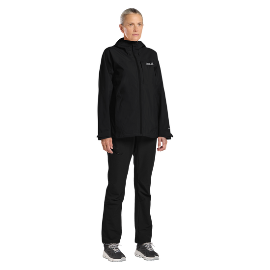 Jack Wolfskin TEMPEST 2L Jacke Damen – Black – 3-ma110
