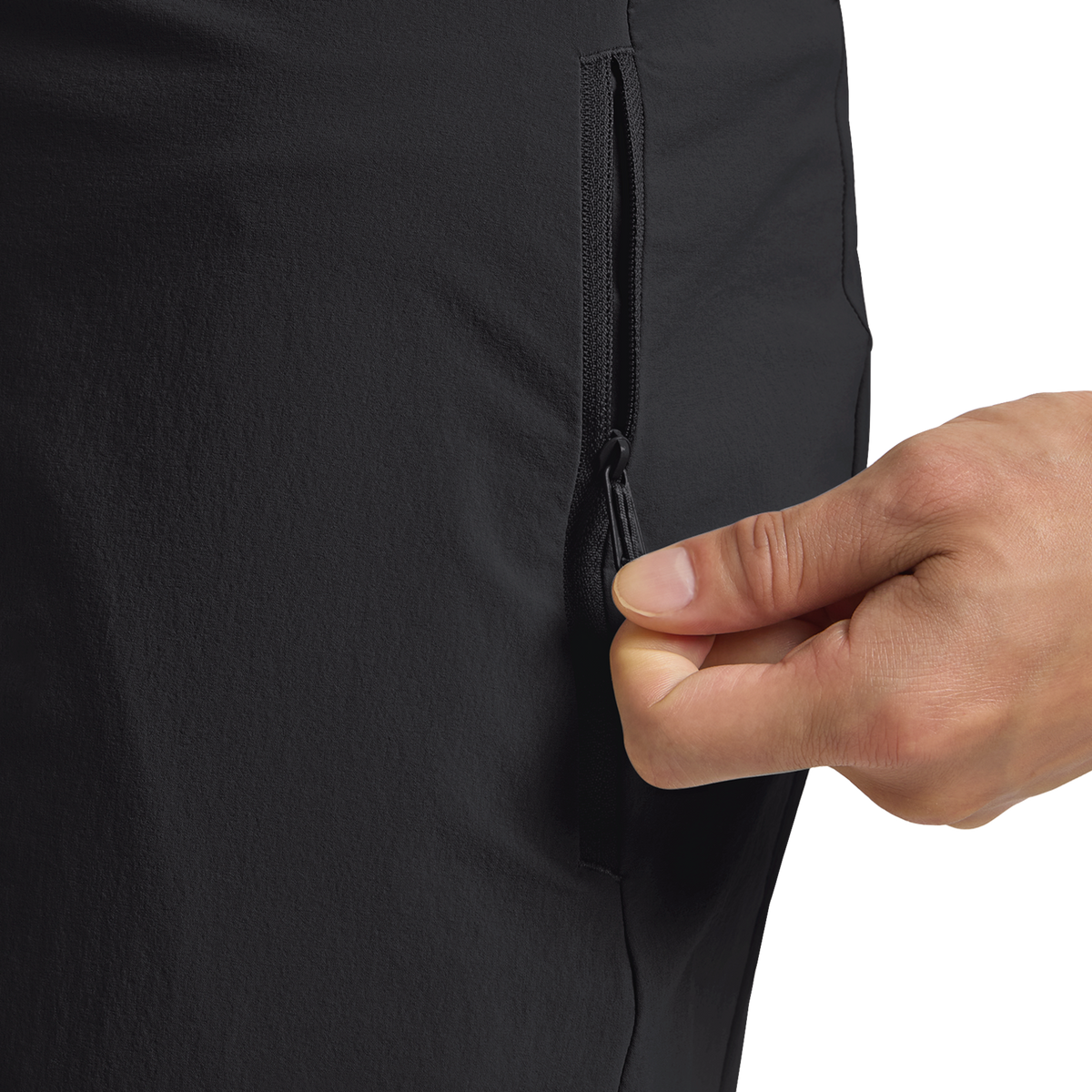 Jack Wolfskin HIKEOUT PANTS M Wanderhose Herren – Black – Detail 2
