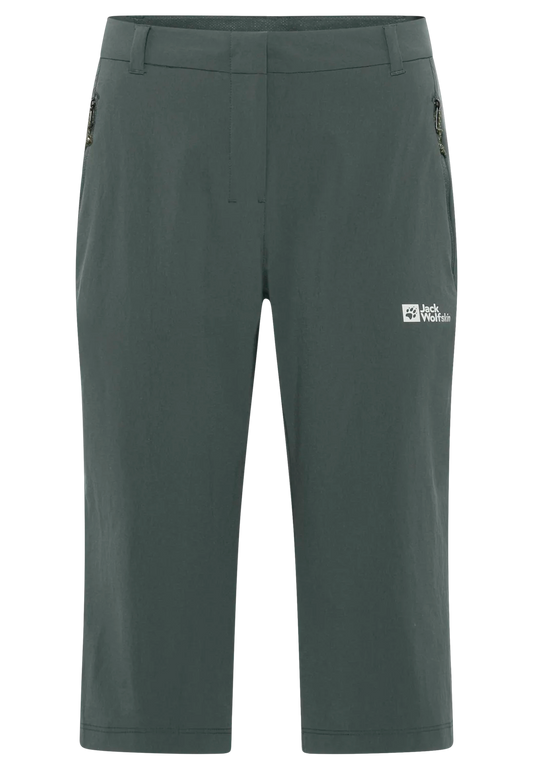 Jack Wolfskin W HIKEOUT 3/4 PANTS W slate green 46 R - PeakStyle