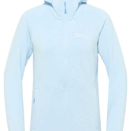 Jack Wolfskin W KOLBENBERG HOODED FZ W Ice Blue 2XL - PeakStyle