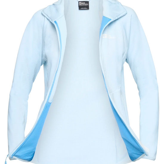Jack Wolfskin W KOLBENBERG HOODED FZ W Ice Blue 2XL - PeakStyle