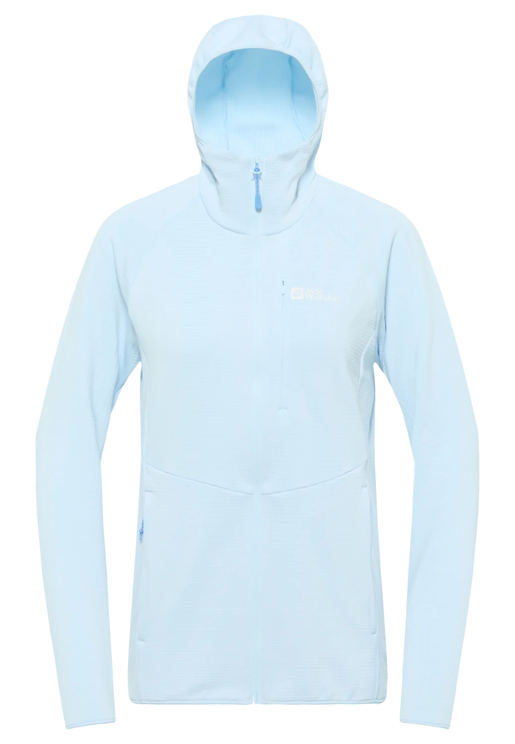 Jack Wolfskin W KOLBENBERG HOODED FZ W Ice Blue 2XL - PeakStyle