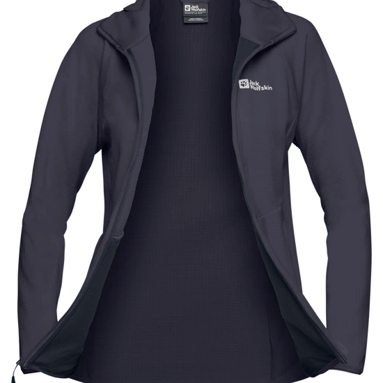 Jack Wolfskin W KOLBENBERG HOODED FZ W Graphite 2XL - PeakStyle