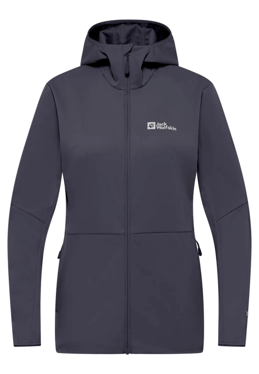 Jack Wolfskin W FELDBERG HOODY W Graphite 2XL - PeakStyle