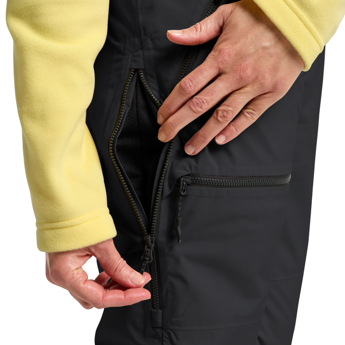Jack Wolfskin FLOWLINE PRO 2L Skihose Damen Black – Detail 3