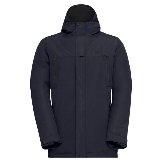 Jack Wolfskin GLACIER SHIELD Winterjacke Herren Dark Navy – Vorderansicht