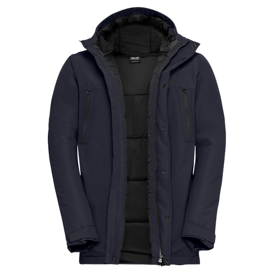 Jack Wolfskin GLACIER SHIELD Winterjacke Herren Dark Navy – Rückansicht