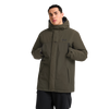 Jack Wolfskin GLACIER SHIELD Winterjacke Herren Obsidian Moss – Model Vorderansicht