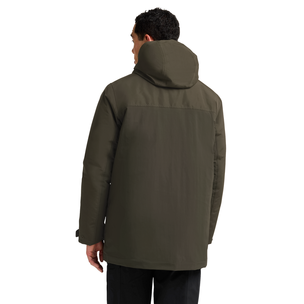 Jack Wolfskin GLACIER SHIELD Winterjacke Herren Obsidian Moss – Model Rückansicht