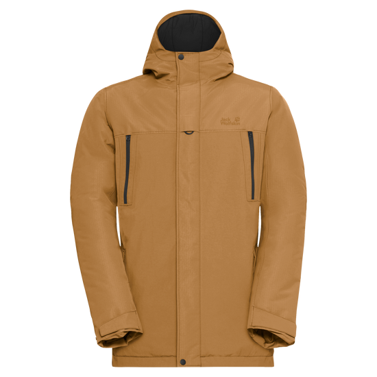 Jack Wolfskin GLACIER SHIELD Winterjacke Herren Peanut – Vorderansicht