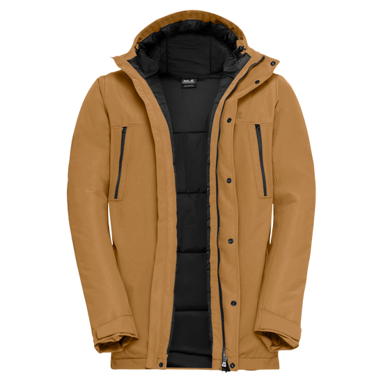 Jack Wolfskin GLACIER SHIELD Winterjacke Herren Peanut – Rückansicht