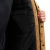 Jack Wolfskin GLACIER SHIELD Winterjacke Herren Peanut – Kapuzendetail