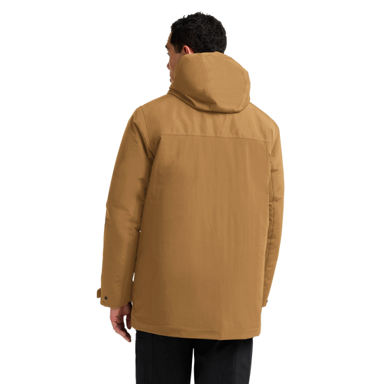 Jack Wolfskin GLACIER SHIELD Winterjacke Herren Peanut – Model Rückansicht
