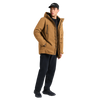Jack Wolfskin GLACIER SHIELD Winterjacke Herren Peanut – Model Seitenansicht