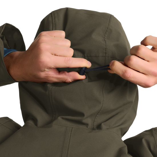 Jack Wolfskin COLD CAMP COAT Herren in Obsidian Moss – Detailansicht