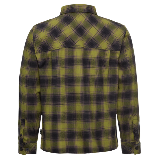 Jack Wolfskin BAJA FLANNEL SHIRT M Check Dark Navy / Sheer Plum – Freisteller Rückseite