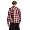 Jack Wolfskin BAJA FLANNEL SHIRT M Check Merlot – Studio Rückseite