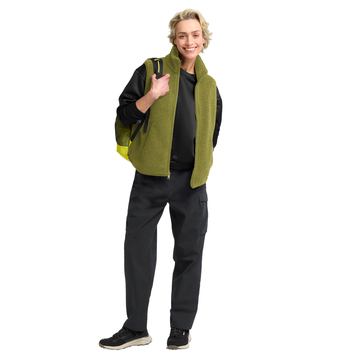 Jack Wolfskin HIGH CURL VEST W – Khaki Green – 3-ma110