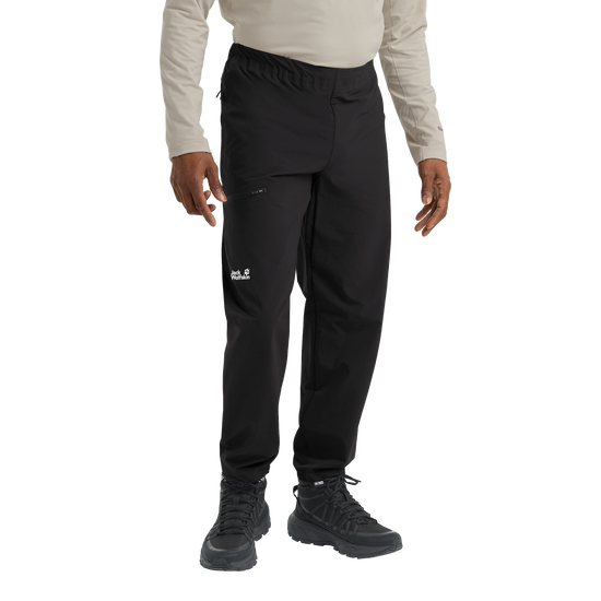 Jack Wolfskin PRELIGHT TRAIL PANTS M Black – Studio Vorderansicht