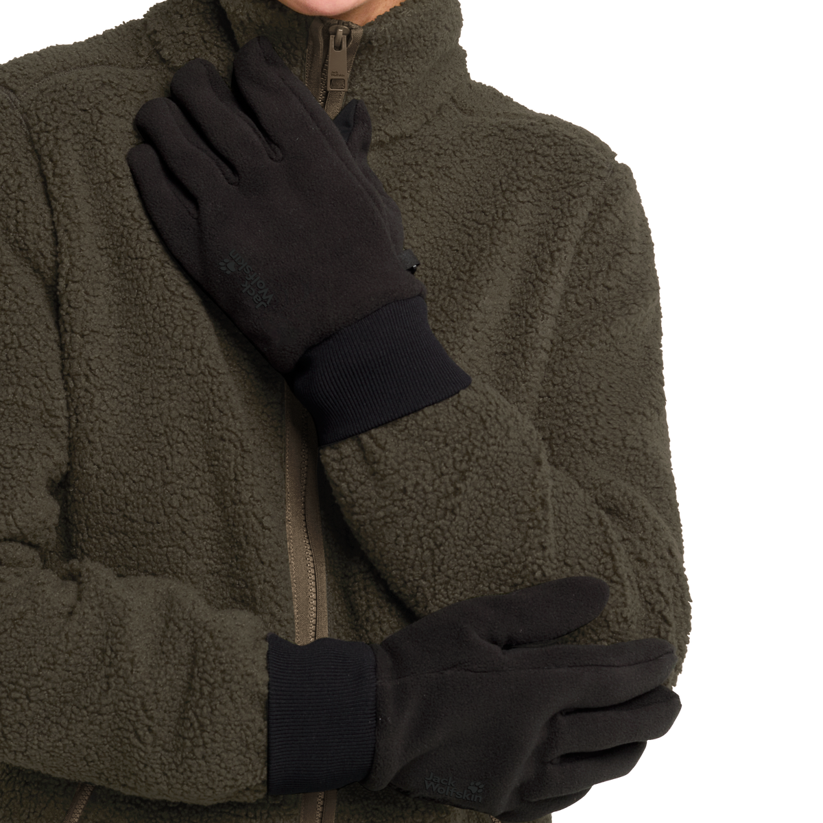 Jack Wolfskin VERTIGO GLOVE Unisex Fleecehandschuhe Black 2-ma100