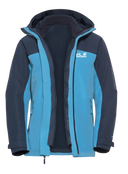 Jack Wolfskin WILD PLACES 3IN1 JACKET W Sky Blue 2XL - PeakStyle