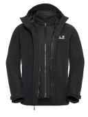 Jack Wolfskin WILD PLACES 3IN1 JACKET W black 2XL - PeakStyle