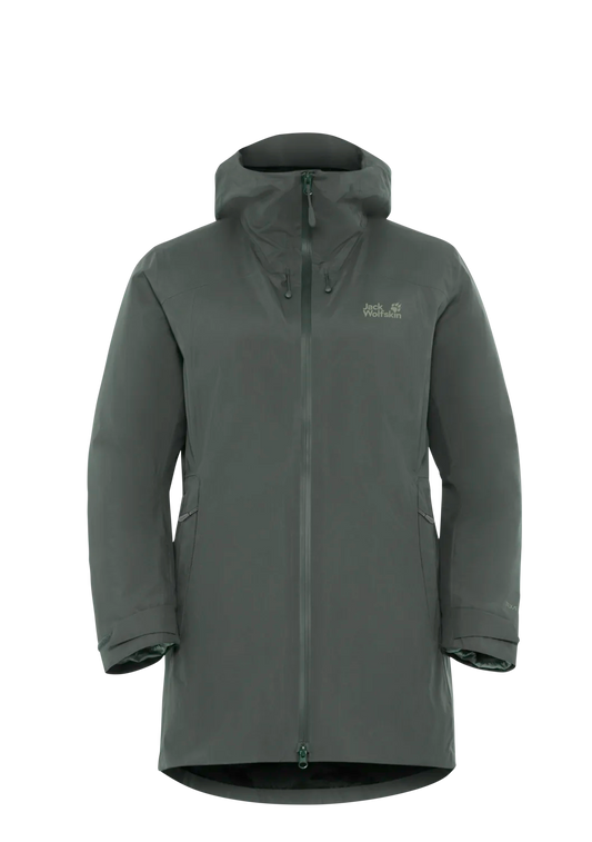 Jack Wolfskin W ICECAPE 3IN1 DOWN JACKET W RDS slate green 2XL - PeakStyle