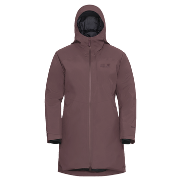 Jack Wolfskin ICECAPE 2L DOWN INS Damen-Daunenjacke Sheer Plum – Packshot Vorderansicht