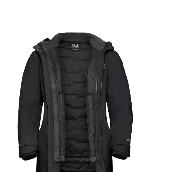 Jack Wolfskin W FLOWLINE 3IN1 JACKET W black XL - PeakStyle