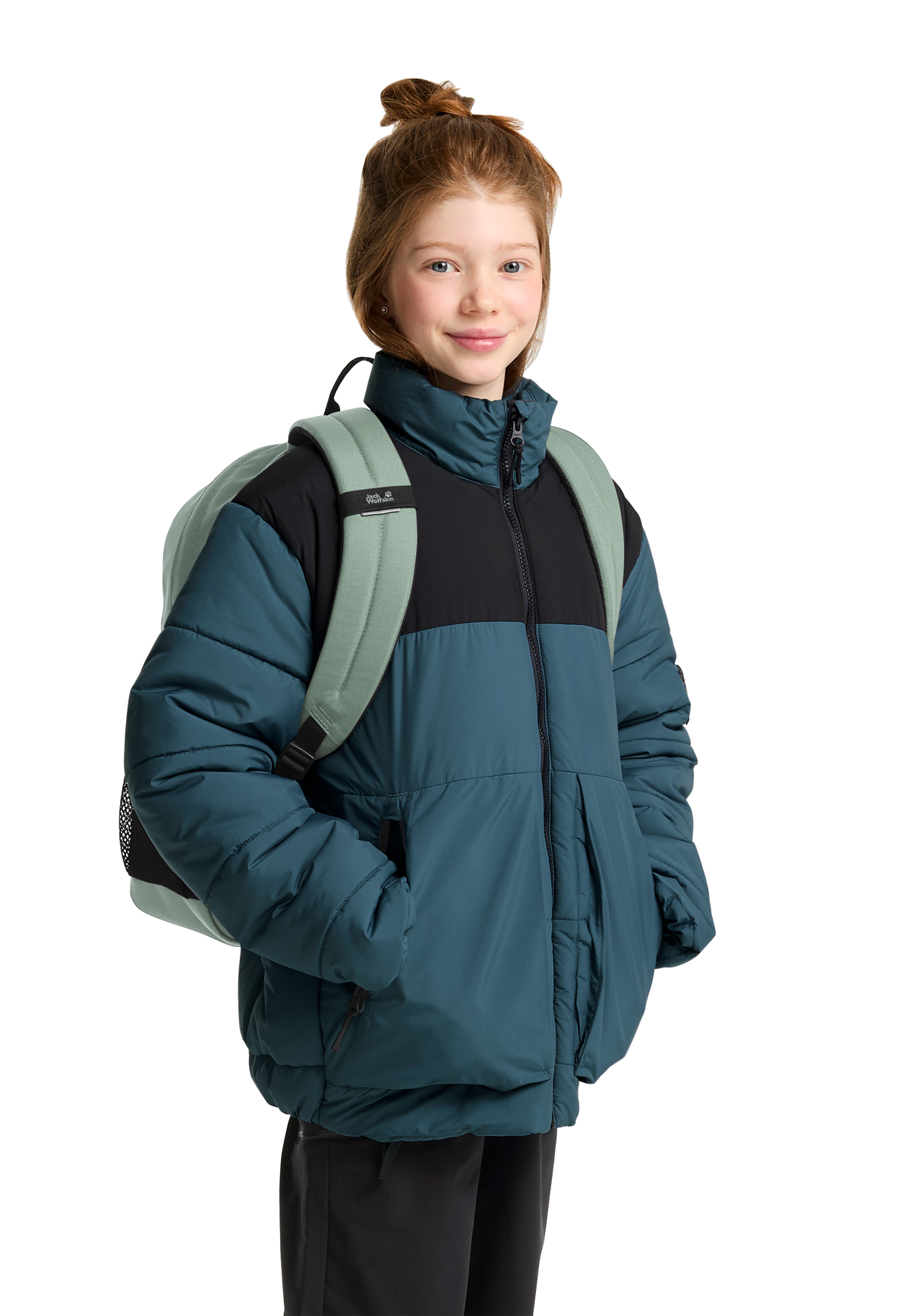 Jack Wolfskin REBEL PACK 25 Kinder Tagesrucksack Green Zinnia 2-me110