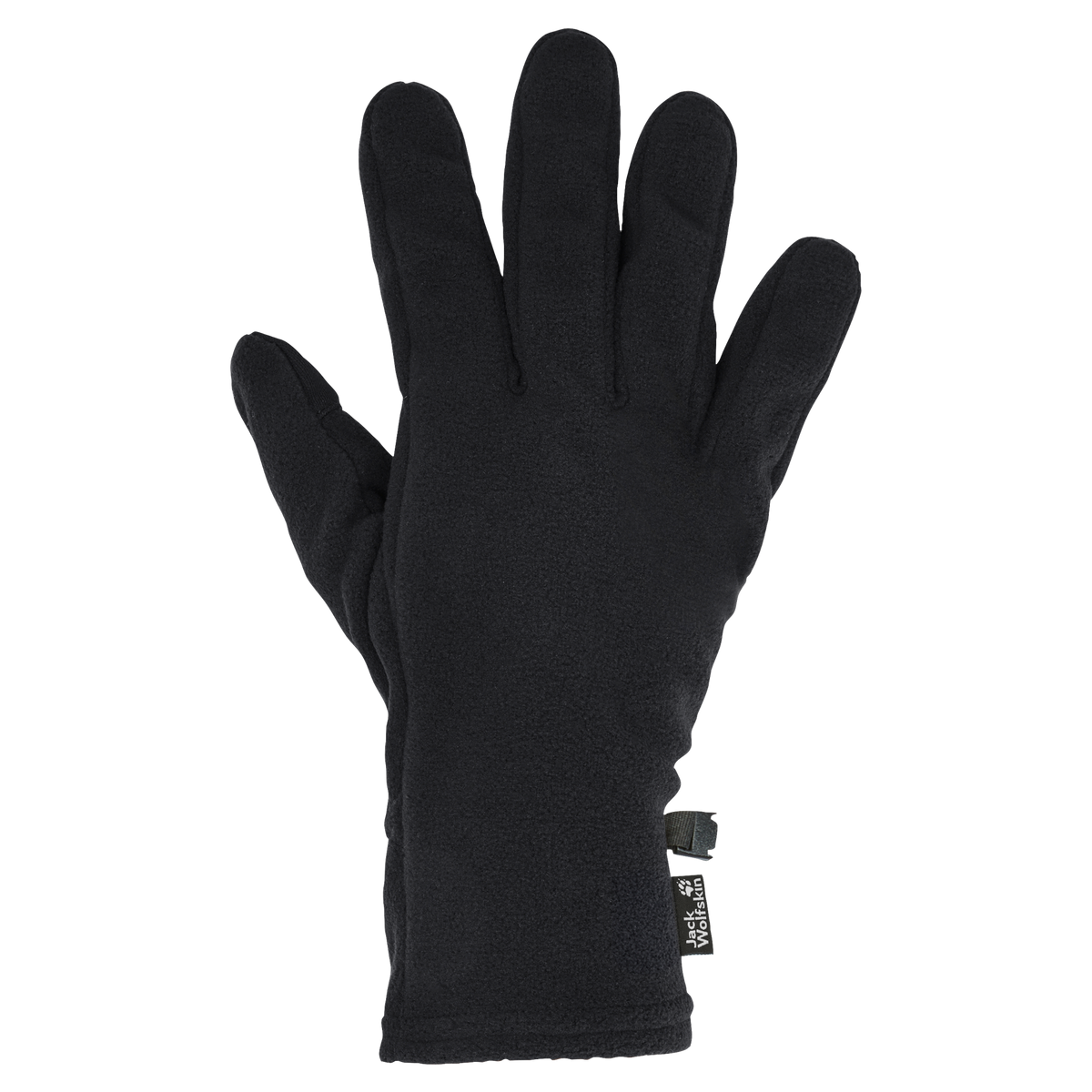 Jack Wolfskin REAL STUFF GLOVE Black – Frontansicht