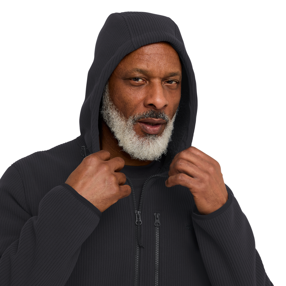 Jack Wolfskin LAKE RIDGE HOODED Jacke Herren – Black – 4-ma125