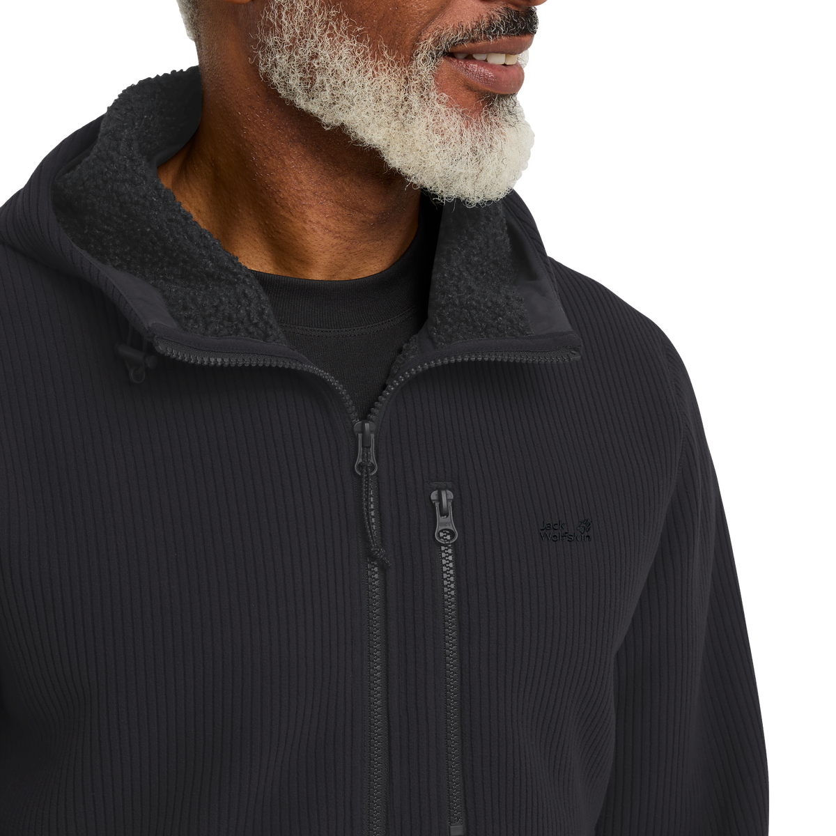 Jack Wolfskin LAKE RIDGE HOODED Jacke Herren – Black – 4-ma130
