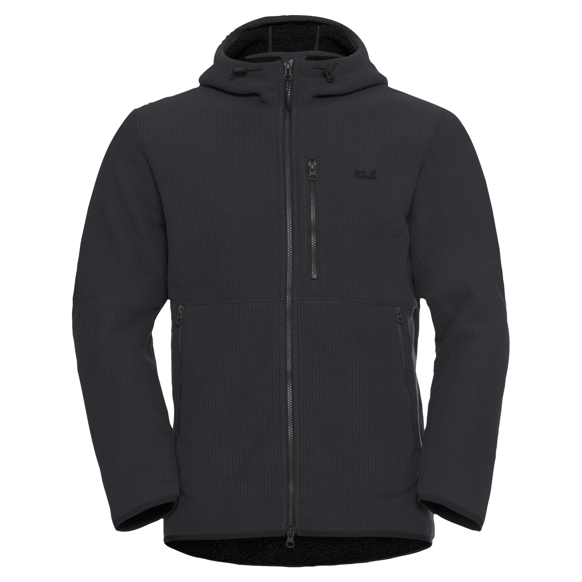 Jack Wolfskin LAKE RIDGE HOODED Jacke Herren – Black – 9-a100