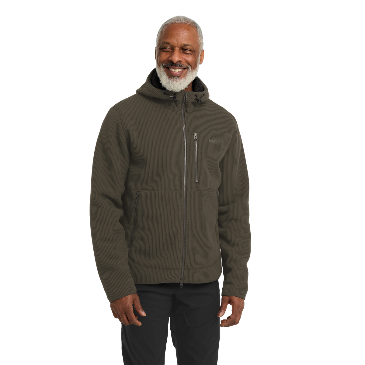 Jack Wolfskin LAKE RIDGE HOODED Jacke Herren – Obsidian Moss – 1-ma100