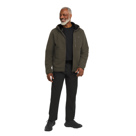 Jack Wolfskin LAKE RIDGE HOODED Jacke Herren – Obsidian Moss – 3-ma110