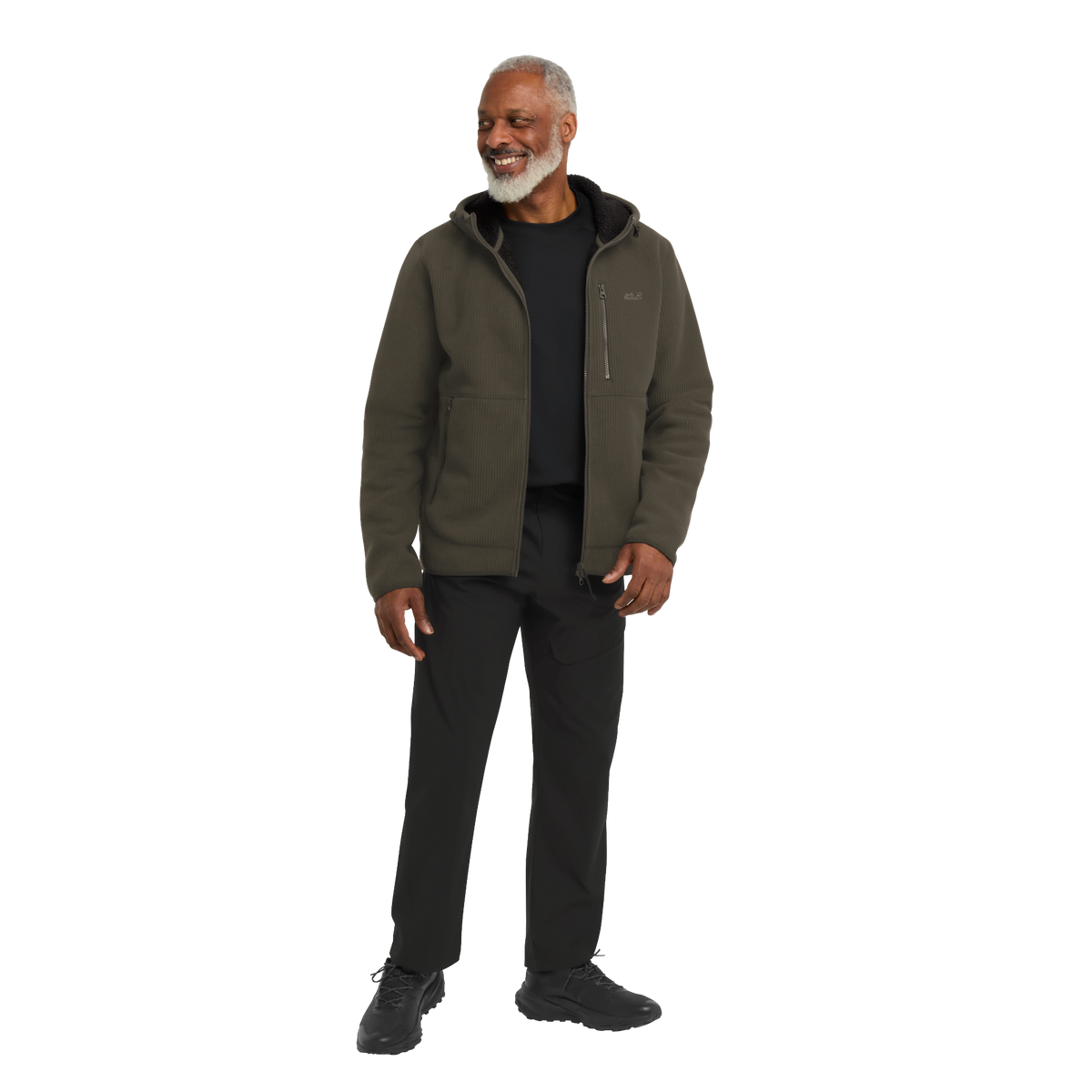 Jack Wolfskin LAKE RIDGE HOODED Jacke Herren – Obsidian Moss – 3-ma110