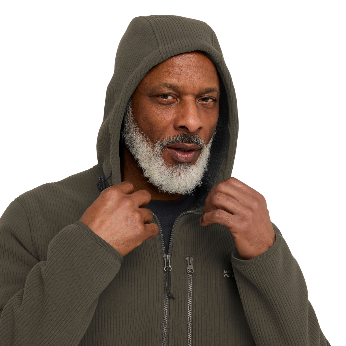 Jack Wolfskin LAKE RIDGE HOODED Jacke Herren – Obsidian Moss – 4-ma125