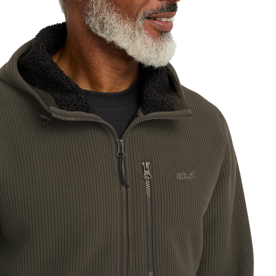 Jack Wolfskin LAKE RIDGE HOODED Jacke Herren – Obsidian Moss – 4-ma130